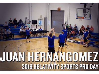 Juan Hernangomez NBA Pro Day Highlights and Interview from IMG Academy